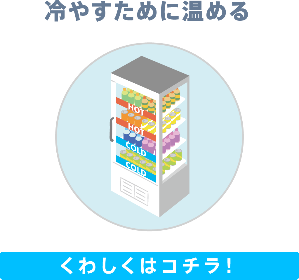 冷やすために温める　くわしくはコチラ！