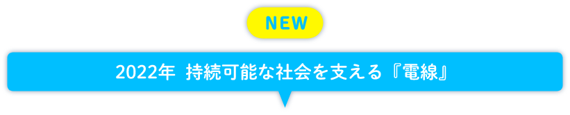 NEW 2022年持続可能な社会を支える「電線」